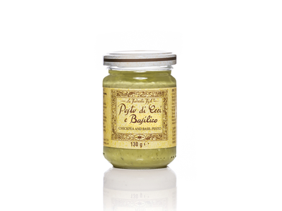 Pesto padažas LA FAVORITA, avinžirnių ir bazilikų, 130 g