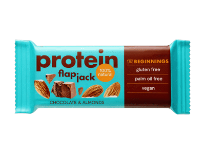 Avižinis batonėlis BEGINNINGS FLAPJACK su migdolais, 60 g