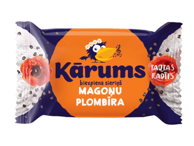 Varškės sūrelis KARUMS su aguonomis, 22,8 % rieb., 45 g