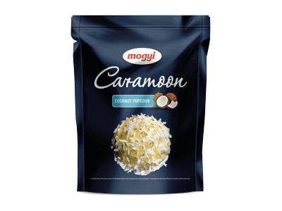 Spraginti kukurūzai apvalkale CARAMOON su kokosu drožlemis 70g