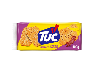 Kumpio skonio krekeriai TUC BACON, 100 g