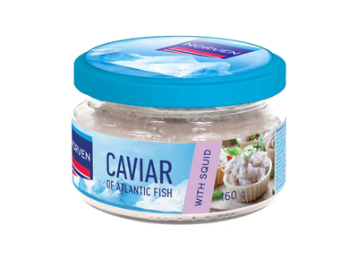 Atlanto žuvų ikrų užtepėlė baltajame padaže su krevetėmis NORVEN, 160g