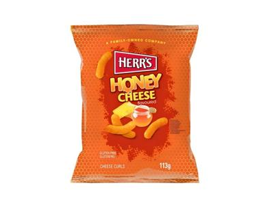 Traškučiai HERR'S, medaus ir sūrio skonio, 113 g