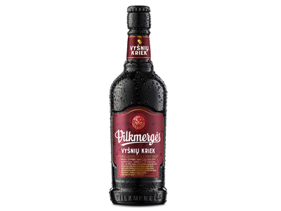 Alaus kokteilis VILKMERGĖS Vyšnių Kriek, 5%, 0,41 l, butelis