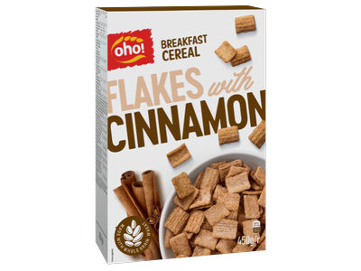 Sausi pusryčiai OHO su cinamonu , 450 g