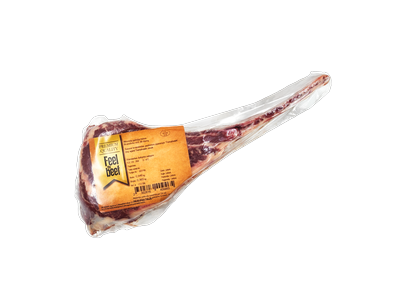 Sausai brandintas 30d+ mėsinio galvijo nugarinės kepsnys Tomahawk, ~1 kg