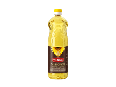 Nerafinuotas saulėgrąžų aliejus VILNIUS, 1 l