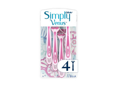 Mot.vienkartiniai skustuvai GILLETTE VENUS SIMPLY3, 4 vnt.