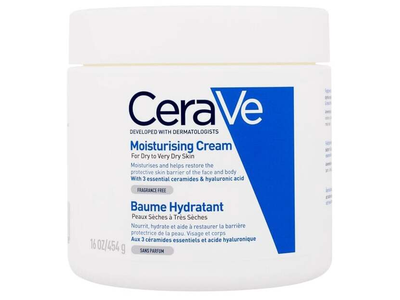 Veido kremas, veidui ir kūnui Cerave Moisturizing, 454 g
