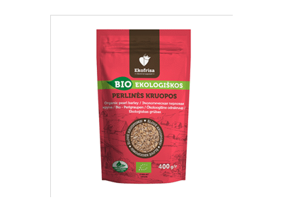 Ekologiškos perlinės kruopos EKOFRISA, 400 g