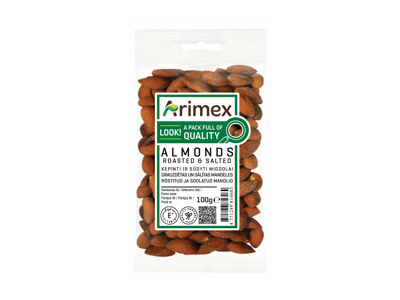 Kepinti ir sūdyti migdolai ARIMEX, 100 g