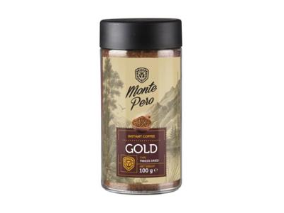 Tirpiosios kavos gėrimas MONTE PERO GOLD, 100 g
