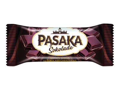 Šokoladu glaistytas varškės sūrelis PASAKA su šokolado gab., 40 g