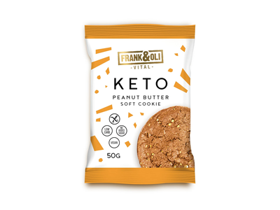 Keto žemės riešutų sviesto sausainis FRANK&OLI, 50g