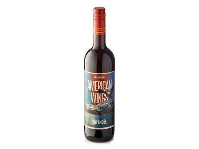 Pusiau sausas raudonas vynas AMERICAN WINGS ZINFANDEL (13,5%), 0,75 l