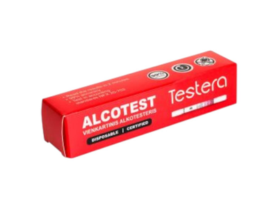 Vienkartinis alkotesteris TESTERA, 1 vnt.