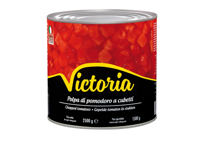 Smulkinti pomidorai VICTORIA, savose sultyse, 2,5/1,5 kg