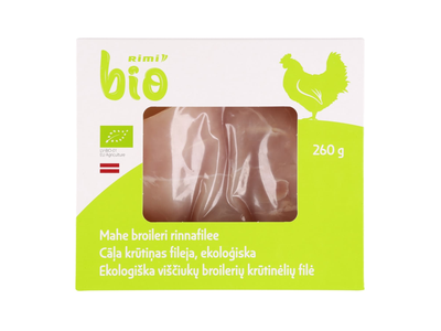 Ekolog. vištienos krūtinėlės filė RIMI, 260 g