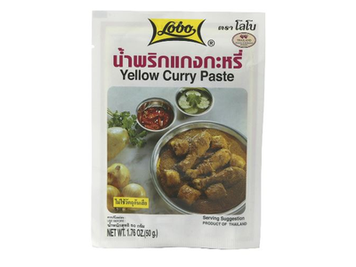 Geltonojo kario pasta LOBO, 50 g