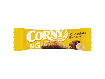 Javainių batonėlis CORNY BIG su pieninio šokolado gabal., 50 g