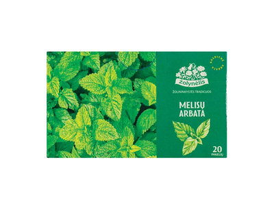 20 vnt žolelių arbata Melisų lapai 30g, (1,5g x 20vnt)