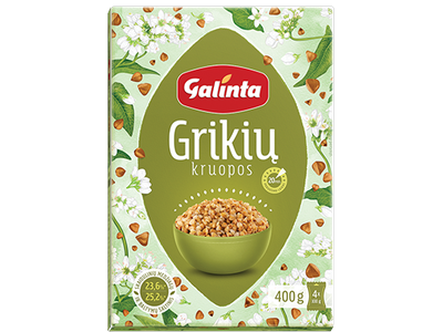 Grikių kruopos GALINTA, 4 x 100 g