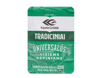 Kviet. TRADICINIAI miltai KAUNO GRŪDAI, 0,9kg