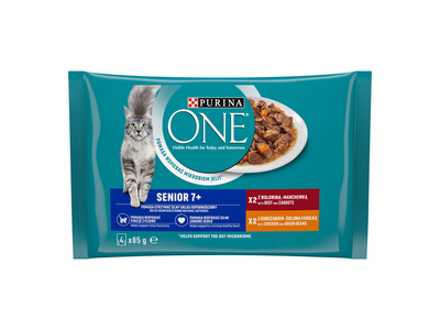 Vis.kačių ėdalas PURINA ONE SENIOR, 4x85g
