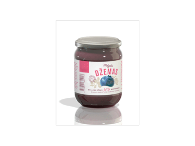 Mėlynių džemas SKANOVĖ, 540 g