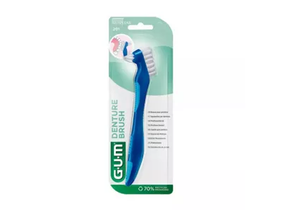 G.U.M šepetėlis protezams DENTURE BRUSH 201, 1 vnt.