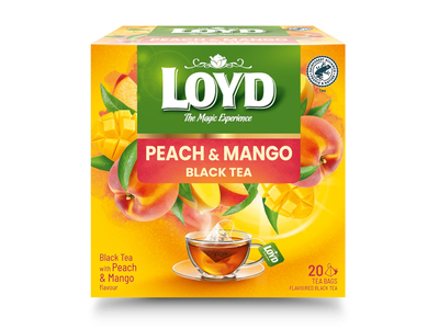 Juod. arbata su mang. pers. LOYD, 20 x 1,7 g