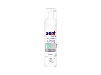 SENI CARE nenuplaunamas šampūnas-putos, 1 vnt., 200 ml