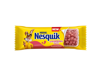 Pusryčių dribsnių bat. NESQUIK STRAW. 23,5 g