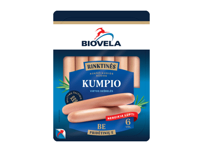 Virtos BIOVELOS kumpio dešrelės, Aukščiausia rūšis, 240 g