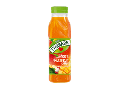 Įvairių vaisių ir morkų sultys TYMBARK, 300 ml