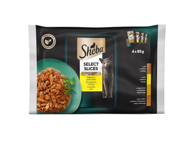 Kons.ėdal. katėms višt., SHEBA CUISINE, 4X85g