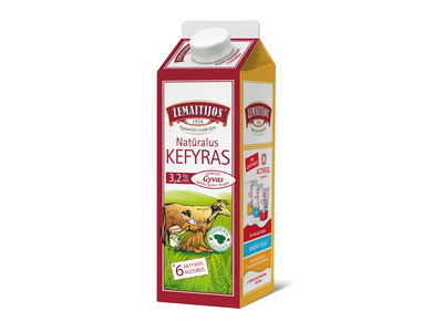 Kefyras ŽEMAITIJOS, 3,2 % rieb. 0,9 L
