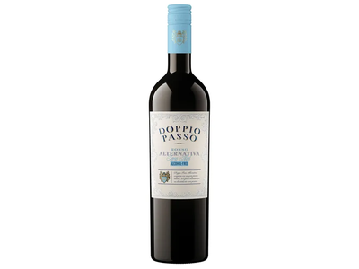 Nealkoholinis raudonasis sausas vynas Doppio Passo Rosso 0,75l