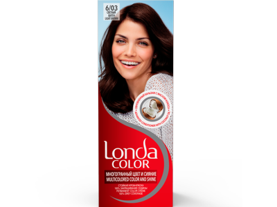 Plaukų dažai LONDA Light brown 6/03