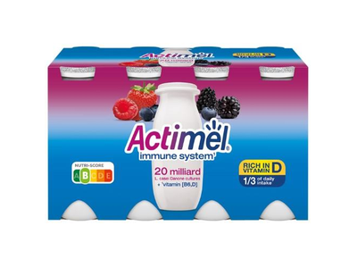 Geriamas jogurtas ACTIMEL, miško uogų skonio, 8 x 100 ml