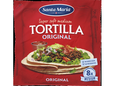 Tortilijos 8" SANTA MARIA, 8 vnt., 320 g