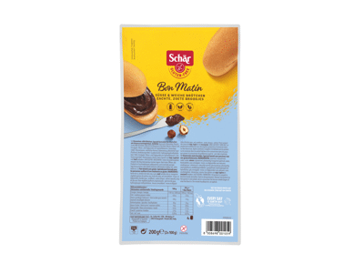 Pusryčių bandelės SCHAR BON MATIN (be glitimo), 200 g