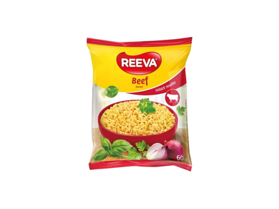 Greitai paruošiami makaronai jautienos skonio REEVA, 60 g