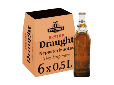 Alus ŠVYTURYS EKSTRA DRAUGHT, 6 vnt., 3000 ml