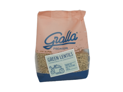 Žalieji lęšiai GRALLA, 400 g