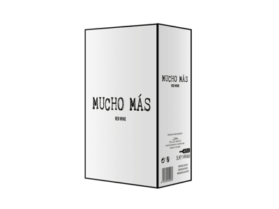 Raudonasis sausas vynas MUCHO MAS, 3 l