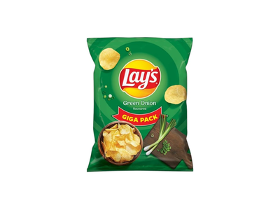 Žaliujų svogūnėlių skonio bulvių traškučiai LAY'S, 250 g