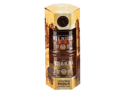 Gėrimų rinkinys 2x0,2L dėžutėje, LIETUVIŠKAS MIDUS, 0,4L