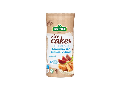 Ryžių trapučiai KUPIEC su jūros druska, 120 g