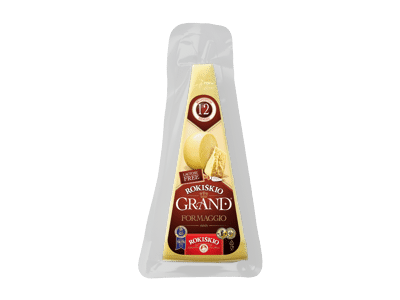 Kietasis ROKIŠKIO sūris GRAND, brand. 12 mėn., 37% rieb.s.m., 180 g